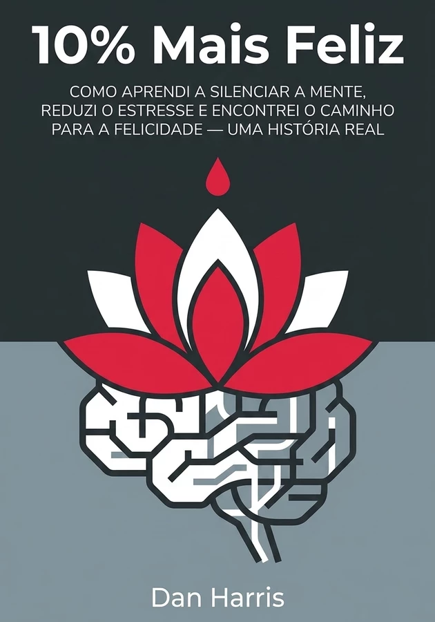 Capa do livro 10% Mais Feliz, de Dan Harris — resumo e resenha crítica no 12min
