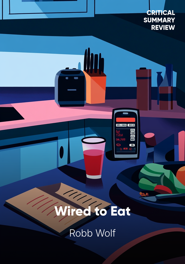 Book cover of Wired to Eat by Robb Wolf — critical summary review on 12min