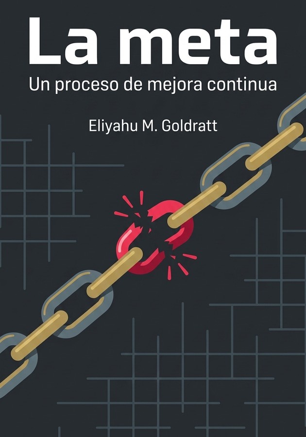 Portada del libro La meta, de Eliyahu M. Goldratt — resumen crítico y reseña en 12min