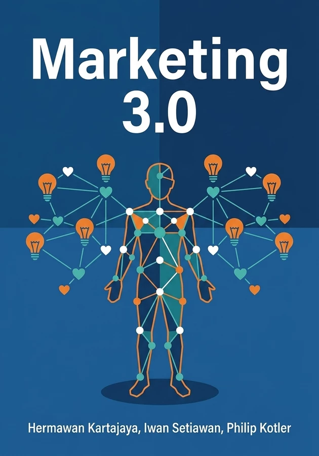 Capa do livro Marketing 3.0, de Philip Kotler & Iwan Setiawan & Hermawan Kartajaya — resumo e resenha crítica no 12min