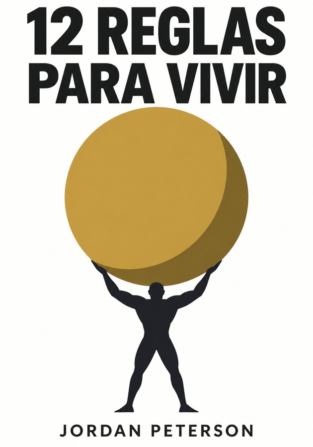 Portada del libro 12 Reglas Para Vivir, de Jordan Peterson — resumen crítico y reseña en 12min
