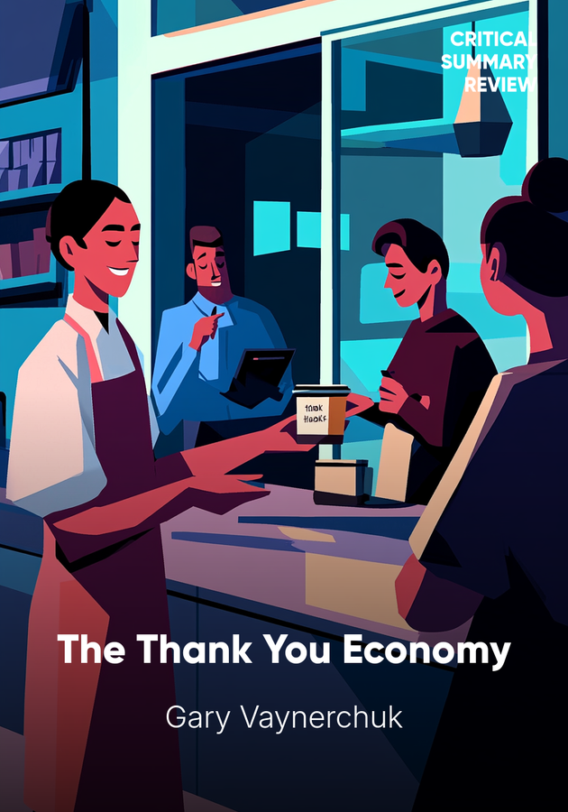 Book cover of The Thank You Economy by Gary Vaynerchuk — critical summary review on 12min