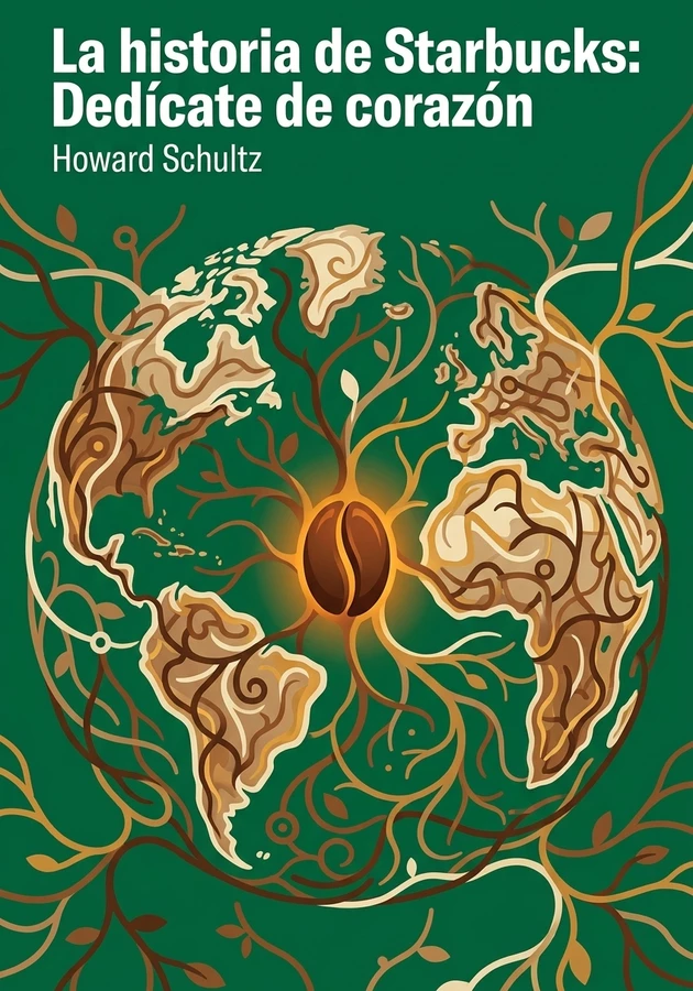 Portada del libro La historia de Starbucks: Dedícate de corazón, de Howard Schultz — resumen crítico y reseña en 12min