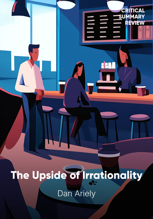Book cover of The Upside of Irrationality by Dan Ariely — critical summary review on 12min