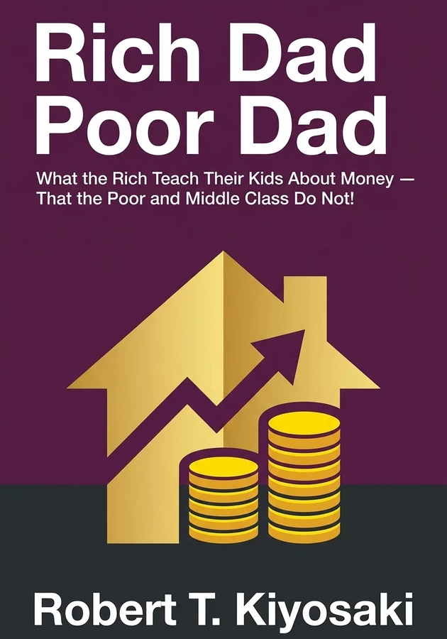 Book cover of Rich Dad Poor Dad by Robert T. Kiyosaki — critical summary review on 12min