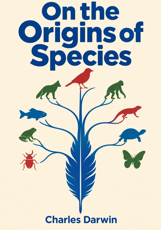 Book cover of On the Origins of Species by Charles Darwin — critical summary review on 12min