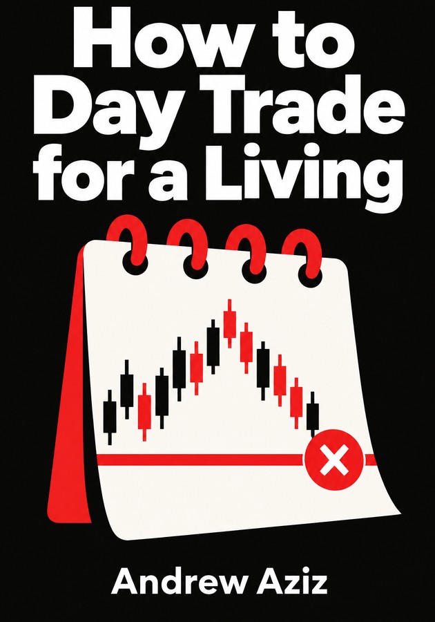 Book cover of How to Day Trade for a Living by Andrew Aziz — critical summary review on 12min