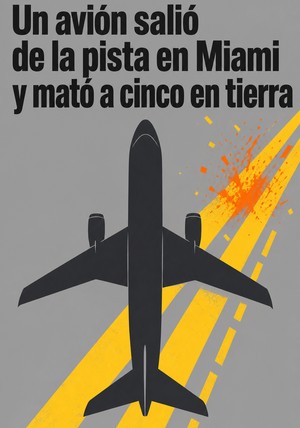 Portada del libro Un avión salió de la pista en Miami y mató a cinco en tierra, de 12min Originals — resumen crítico y reseña en 12min