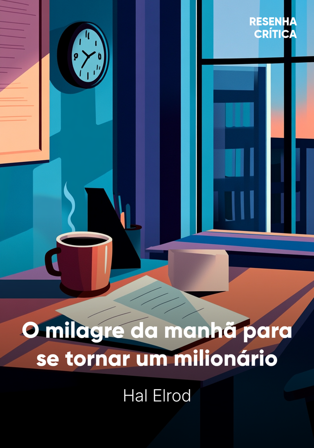 Capa do livro O milagre da manhã para se tornar um milionário, de Hal Elrod — resumo e resenha crítica no 12min