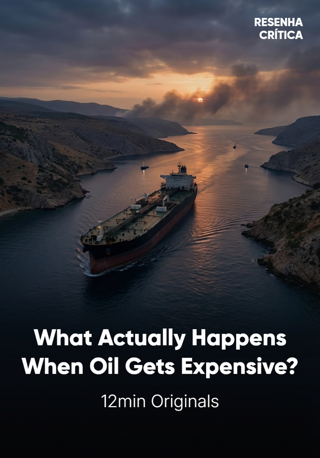 Book cover of What Actually Happens When Oil Gets Expensive? by 12min Originals — critical summary review on 12min