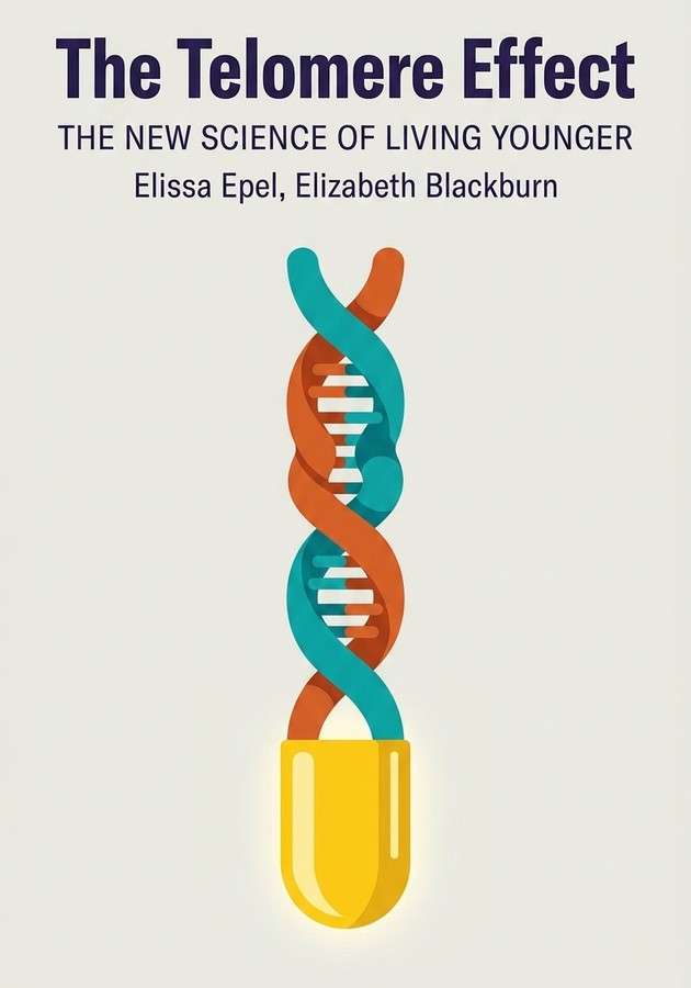 Book cover of The Telomere Effect by Elissa Epel — critical summary review on 12min