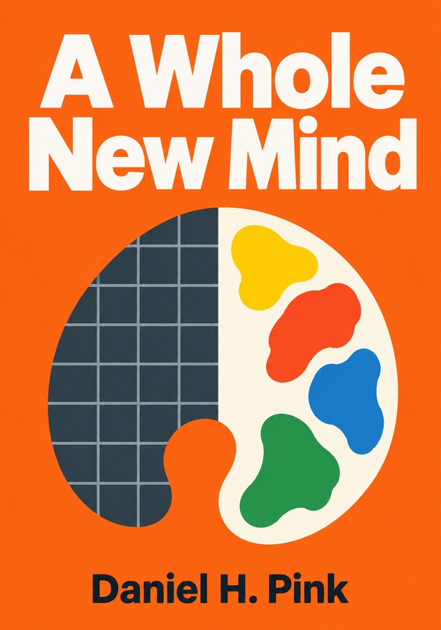 Book cover of A Whole New Mind by Daniel H. Pink — critical summary review on 12min