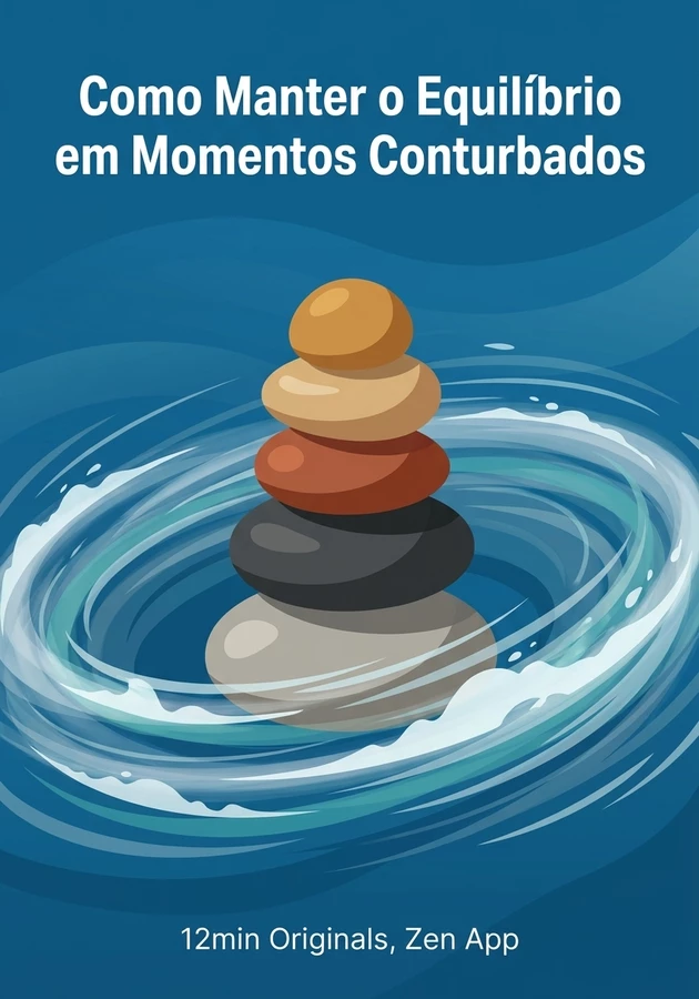 Capa do livro Como Manter o Equilíbrio em Momentos Conturbados, de Zen App — resumo e resenha crítica no 12min