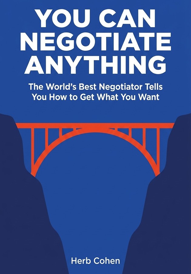 Portada del libro You Can Negotiate Anything, de Herb Cohen — resumen crítico y reseña en 12min