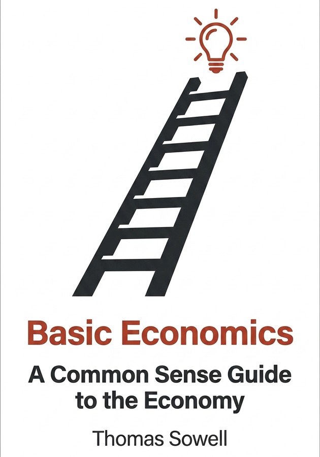 Book cover of Basic Economics by Thomas Sowell — critical summary review on 12min