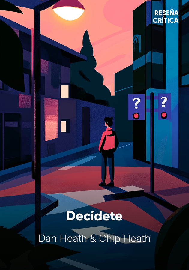 Portada del libro Decídete, de Dan Heath — resumen crítico y reseña en 12min