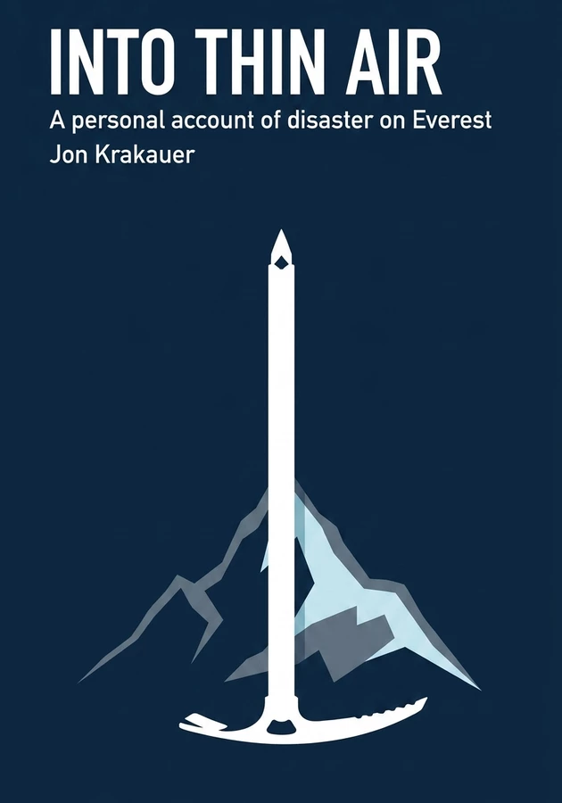 Book cover of Into Thin Air by Jon Krakauer — critical summary review on 12min