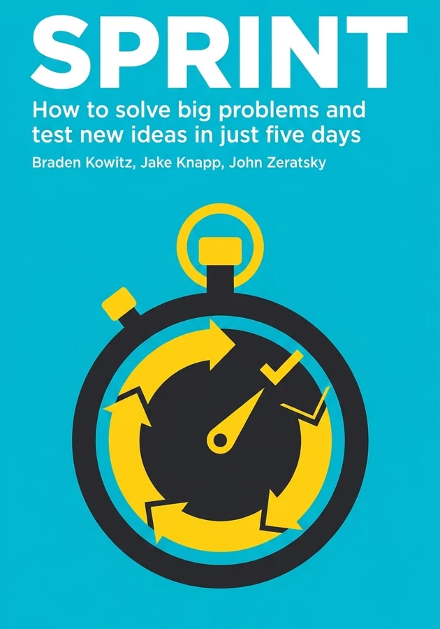 Book cover of Sprint by Jake Knapp — critical summary review on 12min