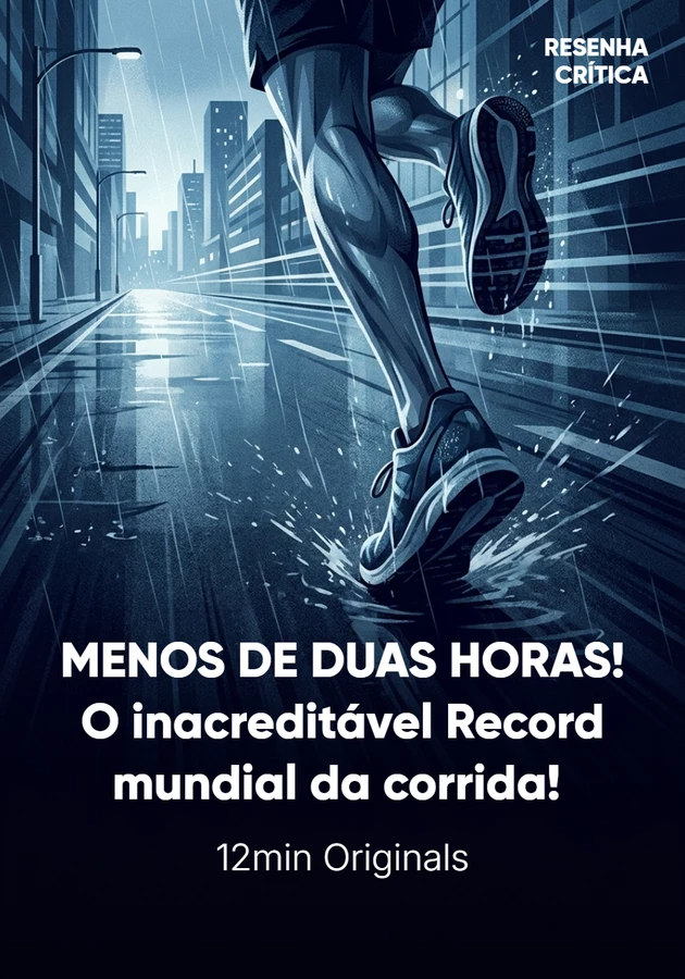 Capa do livro MENOS DE DUAS HORAS! O inacreditável Record mundial da corrida! , de 12min Originals — resumo e resenha crítica no 12min
