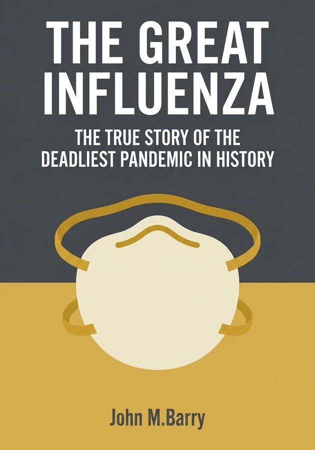 Book cover of The Great Influenza by John M.Barry — critical summary review on 12min