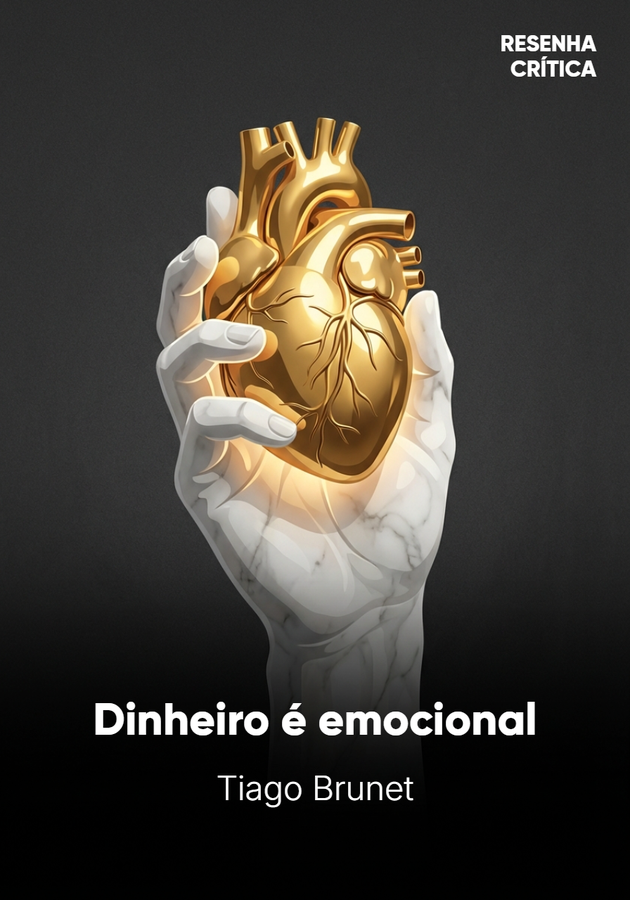 Capa do livro Dinheiro é emocional, de Tiago Brunet — resumo e resenha crítica no 12min