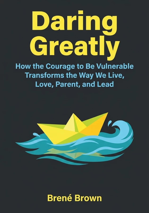 Book cover of Daring Greatly by Brené Brown — critical summary review on 12min