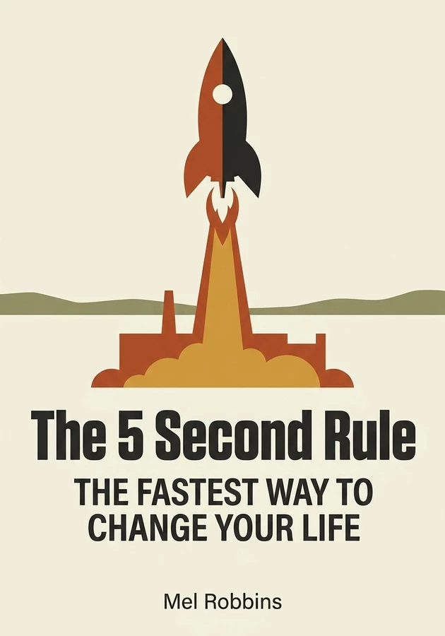Book cover of The 5 Second Rule by Mel Robbins — critical summary review on 12min