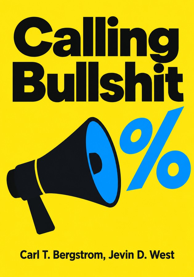 Book cover of Calling Bullshit by Jevin D. West — critical summary review on 12min