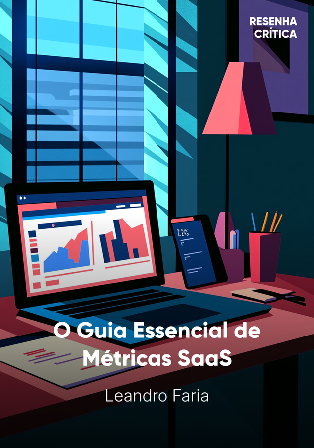 Capa do livro O Guia Essencial de Métricas SaaS, de Leandro Faria — resumo e resenha crítica no 12min