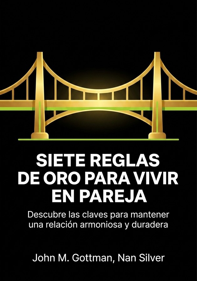 Portada del libro Siete reglas de oro para vivir en pareja, de John M. Gottman — resumen crítico y reseña en 12min