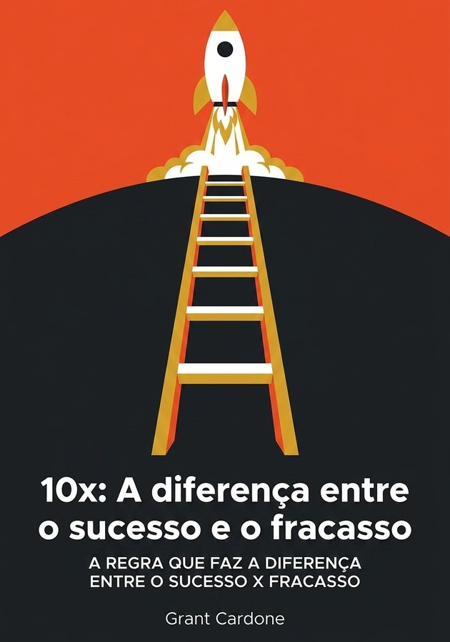 Capa do livro 10x: A diferença entre o sucesso e o fracasso, de Grant Cardone — resumo e resenha crítica no 12min