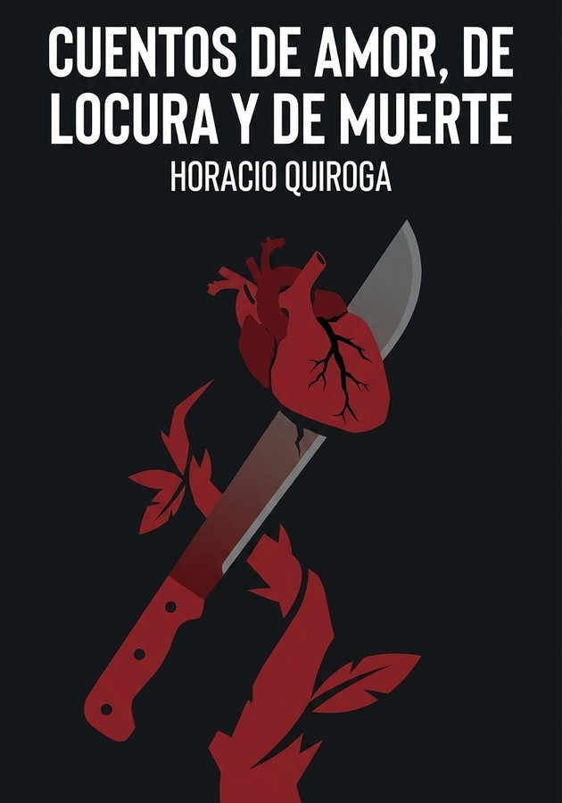 Portada del libro Cuentos de amor, de locura y de muerte, de Horacio Quiroga — resumen crítico y reseña en 12min