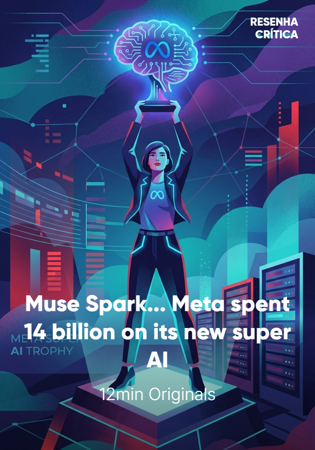 Book cover of Muse Spark... Meta spent 14 billion on its new super AI by 12min Originals — critical summary review on 12min