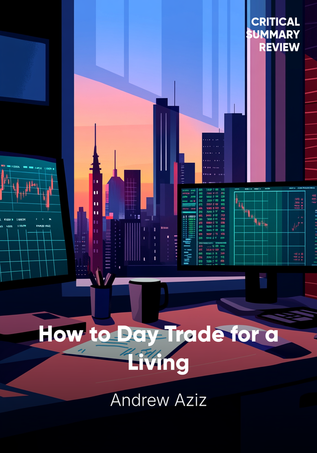 Book cover of How to Day Trade for a Living by Andrew Aziz — critical summary review on 12min