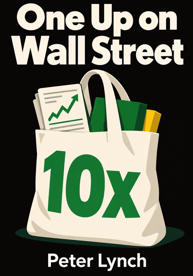 Book cover of One Up on Wall Street by Peter Lynch — critical summary review on 12min