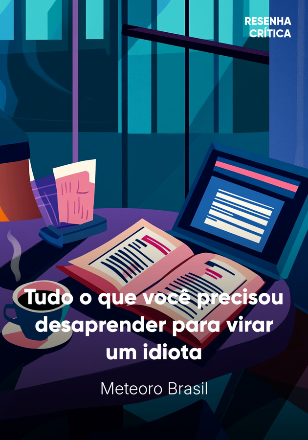 Capa do livro Tudo o que você precisou desaprender para virar um idiota, de Meteoro Brasil — resumo e resenha crítica no 12min