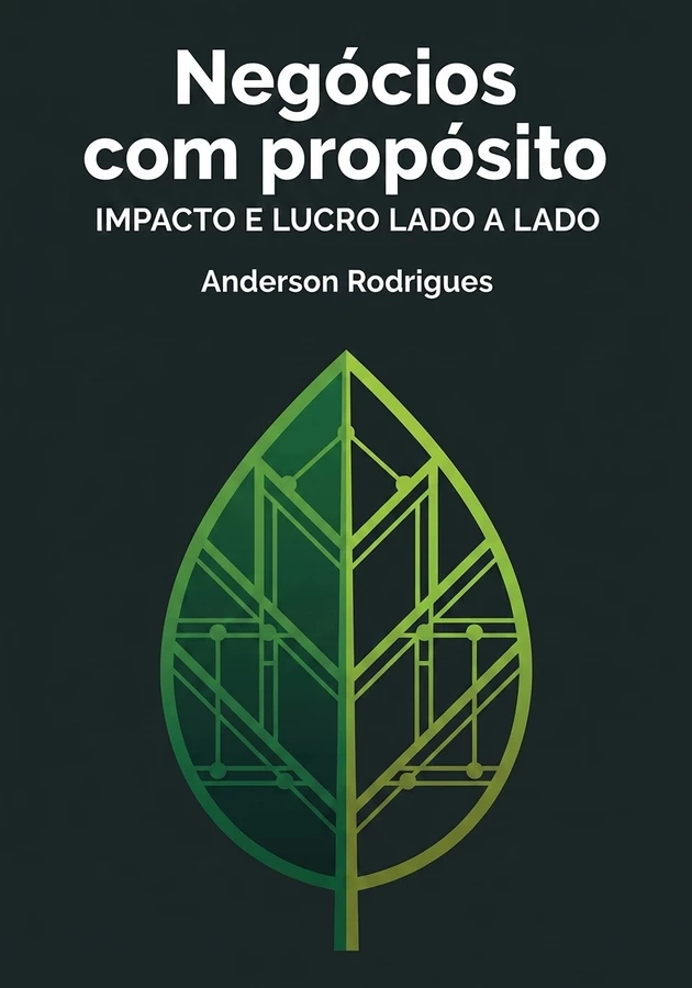 Capa do livro Negócios com propósito, de Anderson Rodrigues — resumo e resenha crítica no 12min