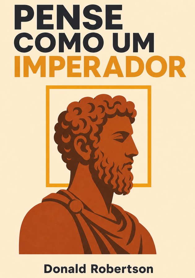 Capa do livro Pense como um imperador, de Donald Robertson — resumo e resenha crítica no 12min