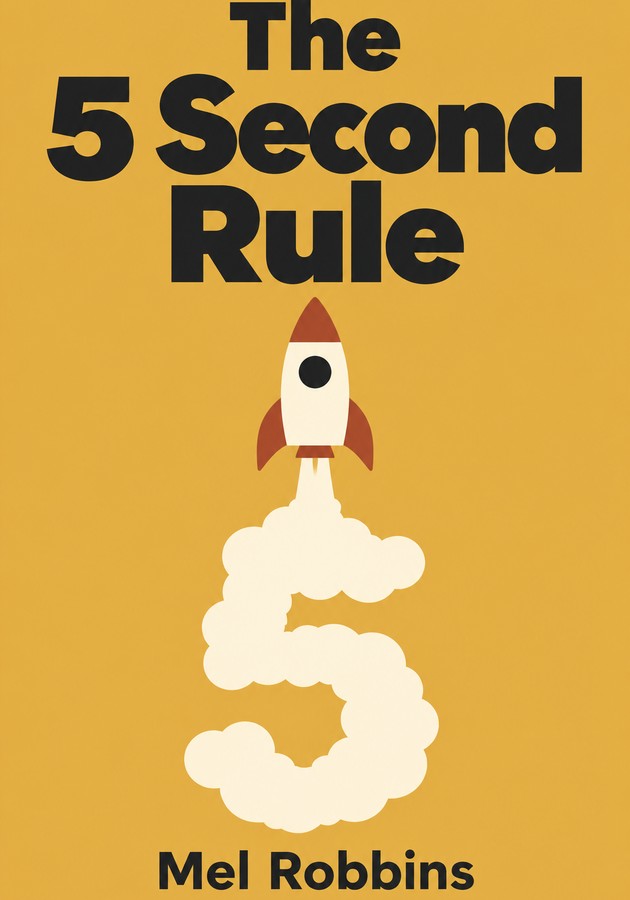Book cover of The 5 Second Rule by Mel Robbins — critical summary review on 12min