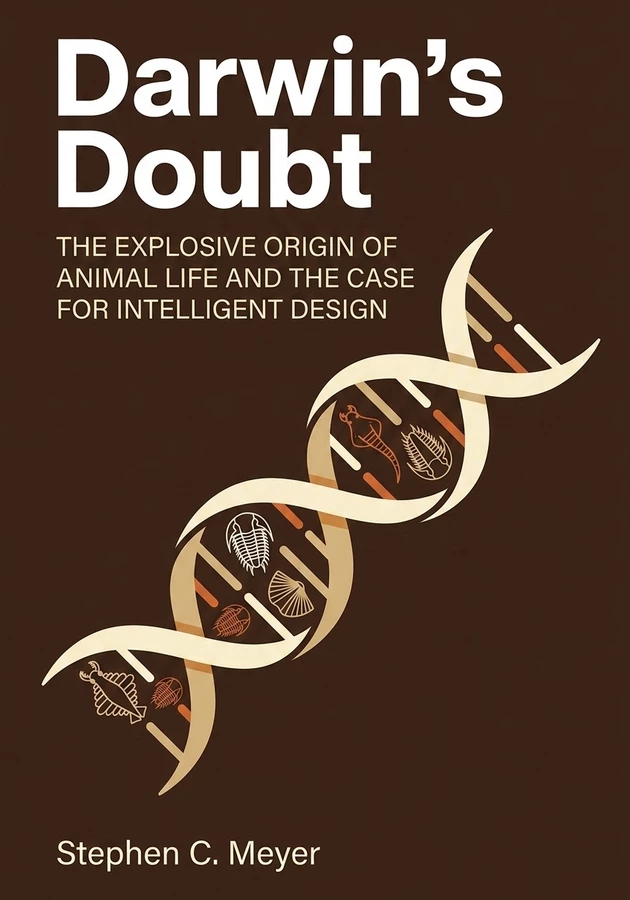 Book cover of Darwin's Doubt by Stephen C. Meyer — critical summary review on 12min
