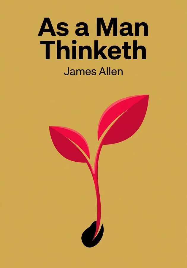 Book cover of As a Man Thinketh by James Allen — critical summary review on 12min
