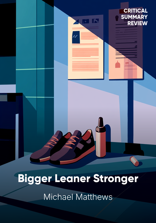 Book cover of Bigger Leaner Stronger by Michael Matthews — critical summary review on 12min