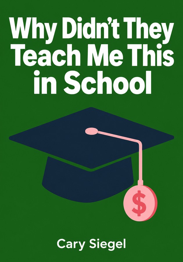 Book cover of Why Didn't They Teach Me This in School by Cary Siegel — critical summary review on 12min