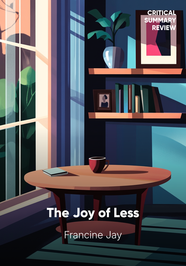 Book cover of The Joy of Less by Francine Jay — critical summary review on 12min