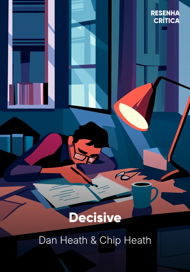Capa do livro Decisive, de Chip Heath — resumo e resenha crítica no 12min