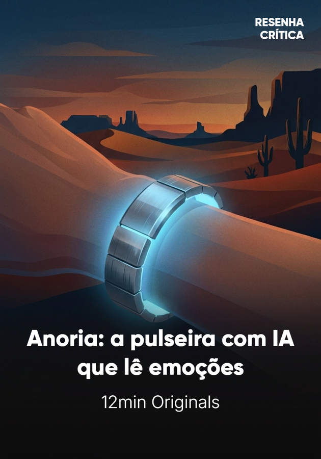 Capa do livro Anoria: a pulseira com IA que lê emoções, de 12min Originals — resumo e resenha crítica no 12min