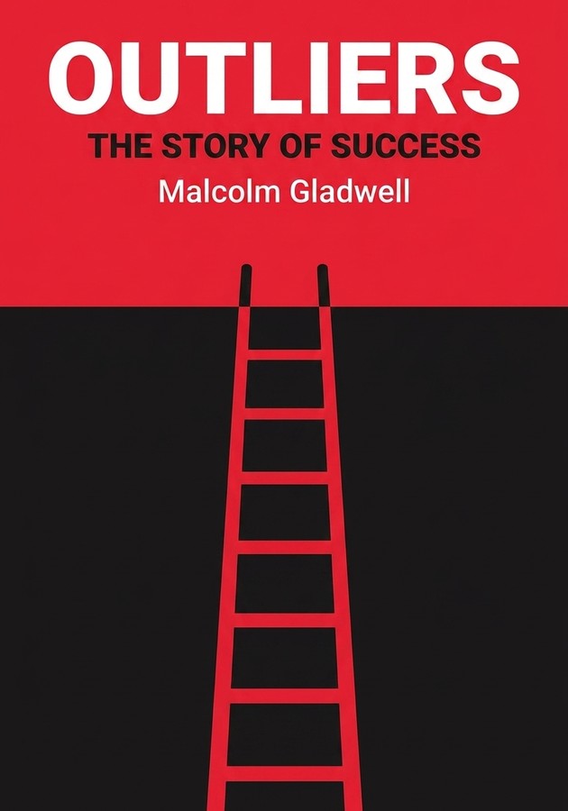 Book cover of Outliers by Malcolm Gladwell — critical summary review on 12min