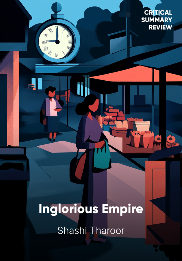 Book cover of Inglorious Empire by Shashi Tharoor — critical summary review on 12min