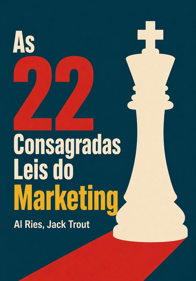 Capa do livro As 22 Consagradas Leis do Marketing, de Al Ries & Jack Trout — resumo e resenha crítica no 12min