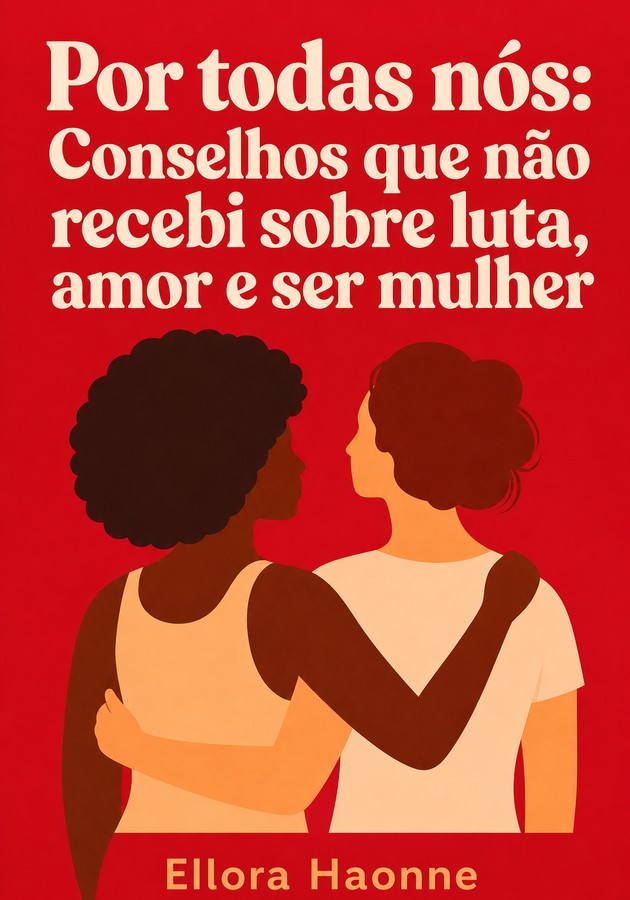 Capa do livro Por todas nós: Conselhos que não recebi sobre luta, amor e ser mulher, de Ellora Haonne — resumo e resenha crítica no 12min
